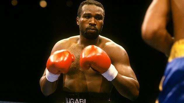 Mugabi in 1990. Image: Getty