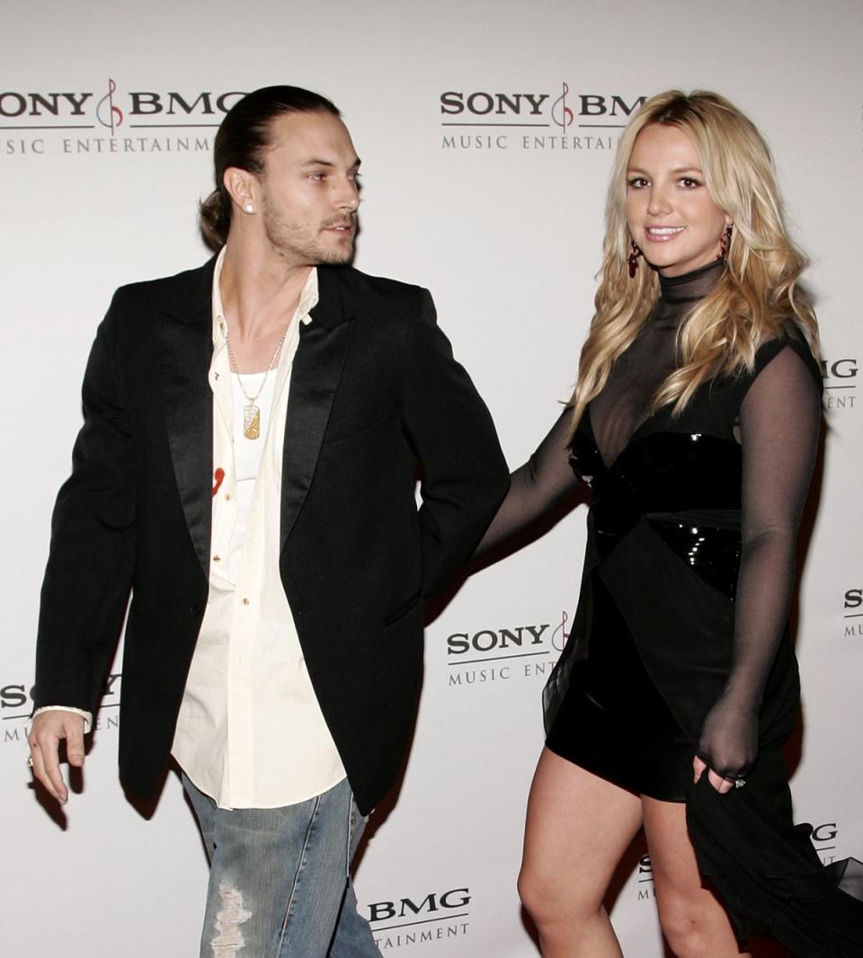 Britney Spears con su exesposo Kevin Federline en 2006 (Getty Images)