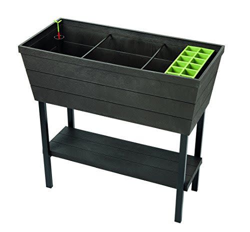 4) Raised Garden Bed with Self-Watering Planter Box