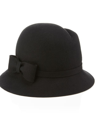 bow cloche hat