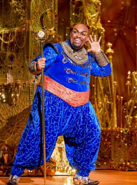 Marcus M. Martin plays Aladdin in Disney's "Aladdin!" in Naples this month.