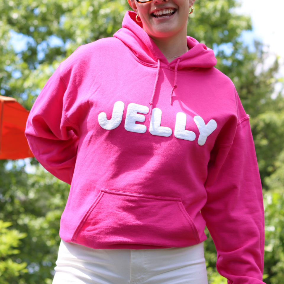 For National Donut Day, Dunkin' has a new limited-edition line of merchandise including this “Jelly” Hoodie ($40).