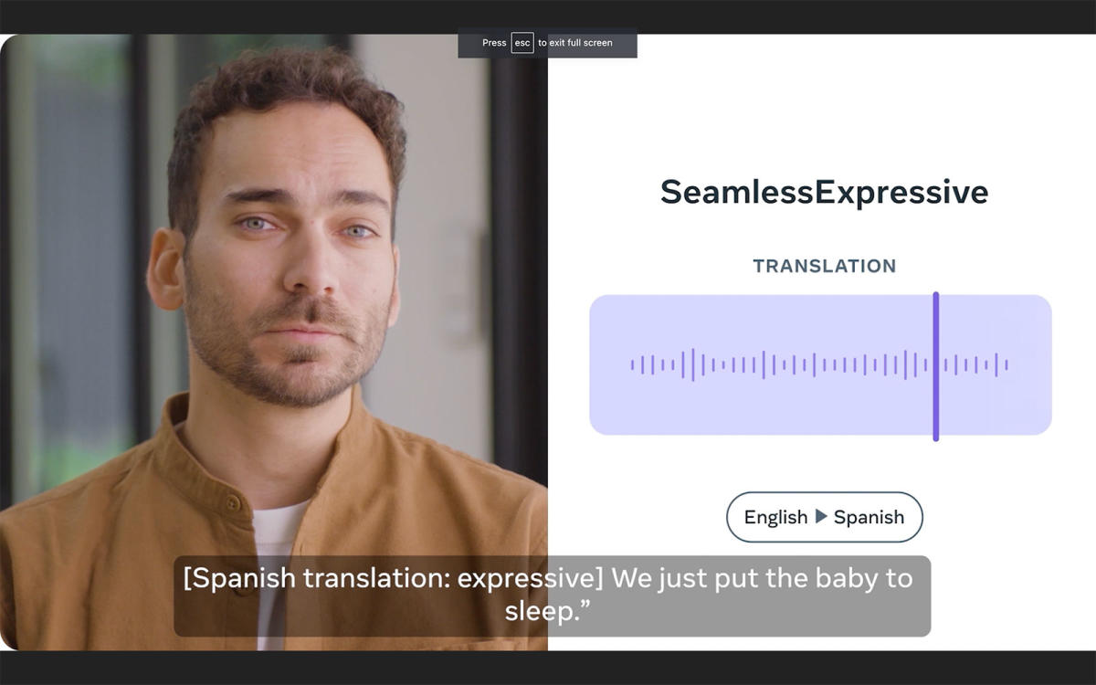 Meta’s latest AI suite makes speech translation more seamless and expressive