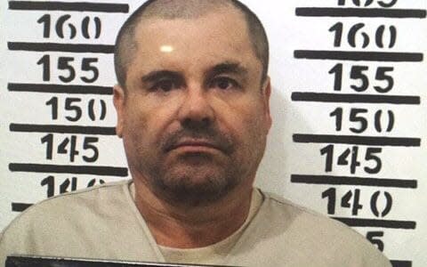 Mug shot of Joaquin "El Chapo" Guzman - Credit: AP
