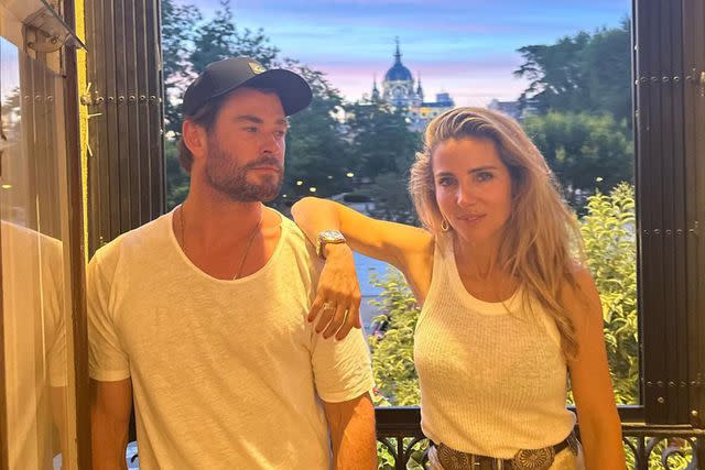 <p>Elsa Pataky/ Instagram</p> Elsa Pataky and Chris Hemsworth in Spain