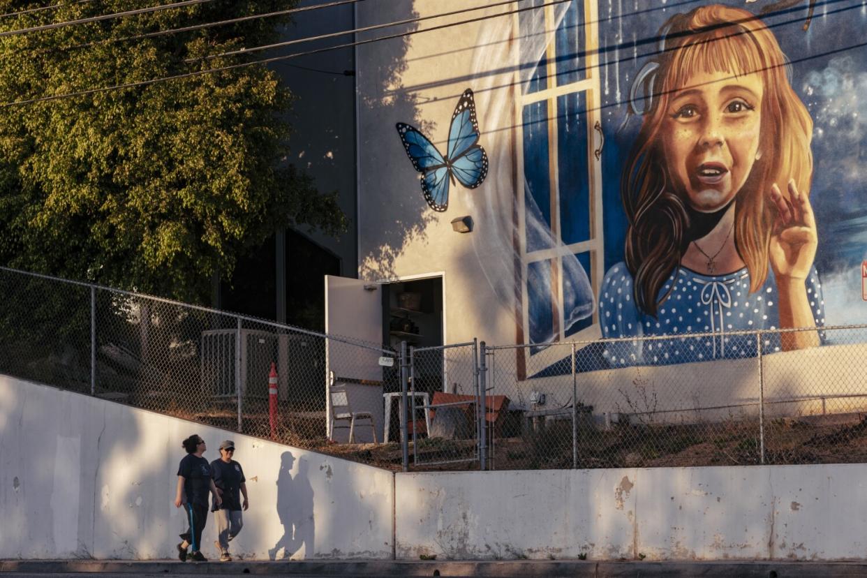 A mural dedicated to Molly Steinsapir