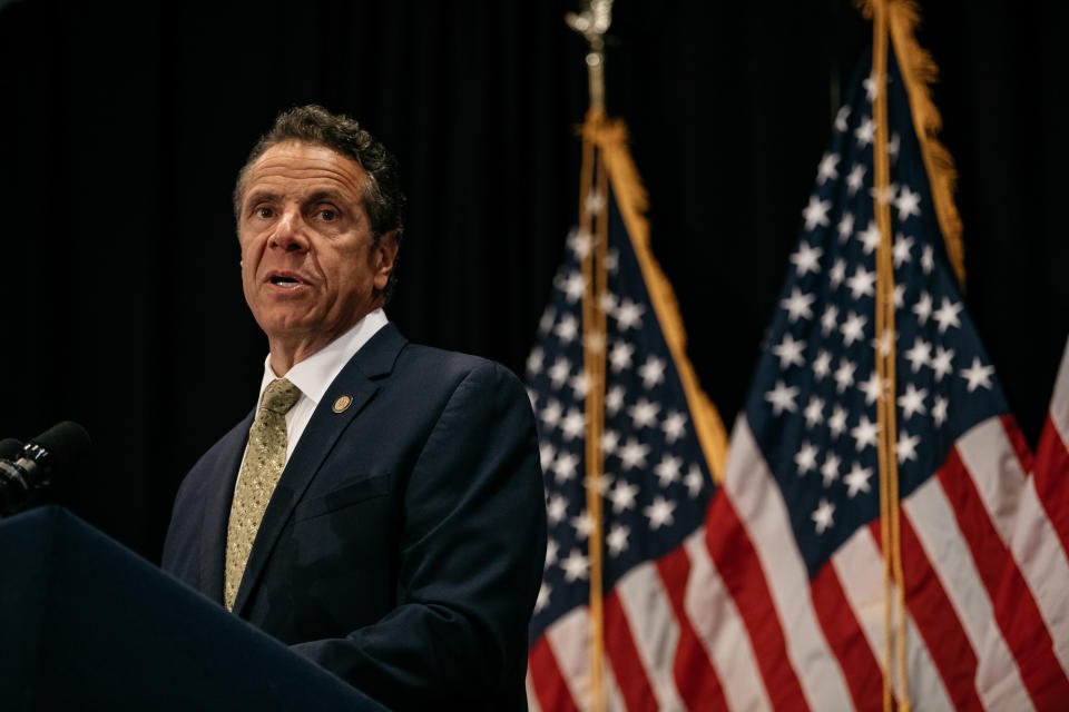 New York Gov. Andrew Cuomo (D) signed a measure Wednesday limiting schools' capacity to arm their staff. (Photo: (Scott Heins/Getty Images))