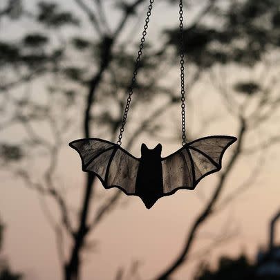 A bat suncatcher just might be the dreadfully darling decor your haunted house can't live without