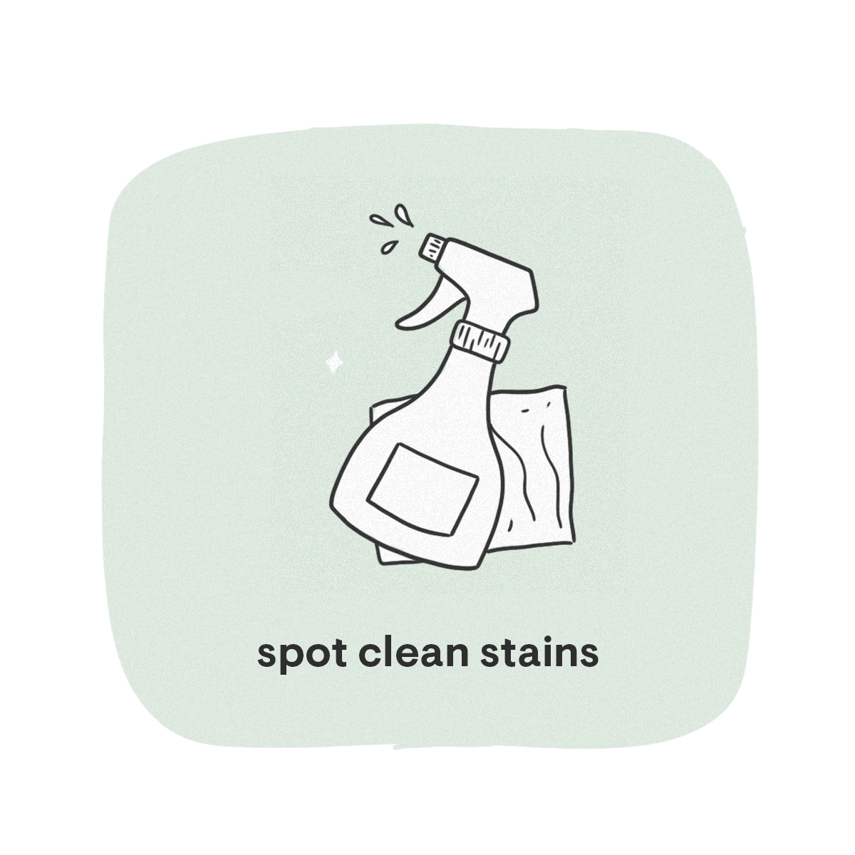 spot clean stains graphic