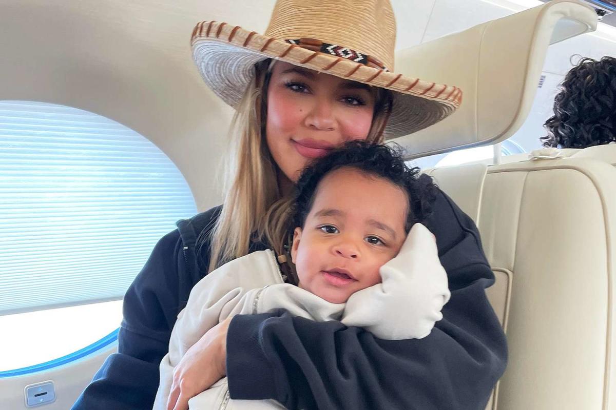 Khloé Kardashian Cuddles Son Tatum in Sweet Snap Taken on Private Jet: ‘My Baby’