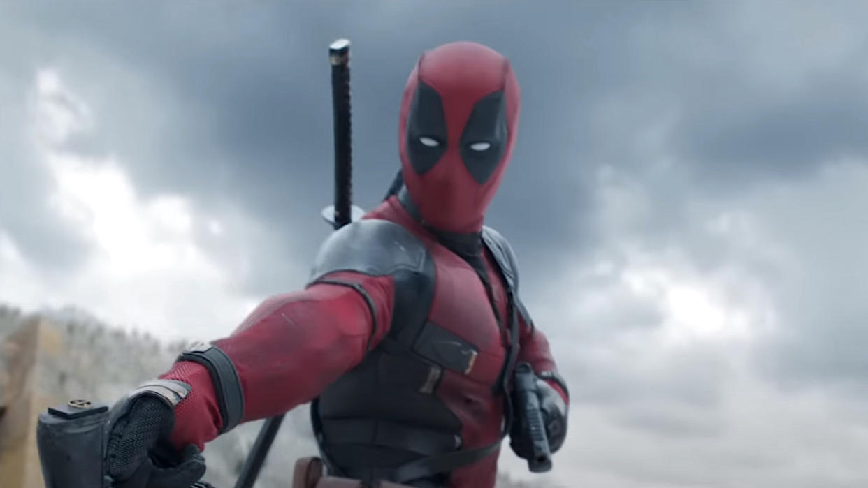  Deadpool loading gun in Deadpool & Wolverine. 