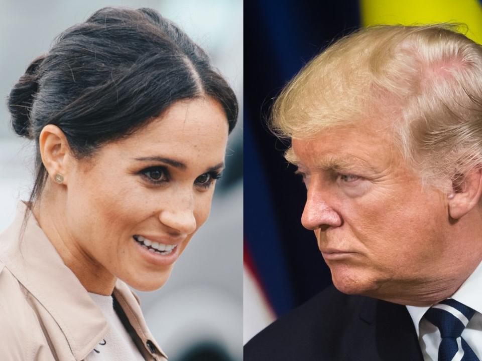 Donald Trump hat einiges an Herzogin Meghan auszusetzen. (Bild: Shutterstock.com/Shaun Jeffers/Drop Of Light)