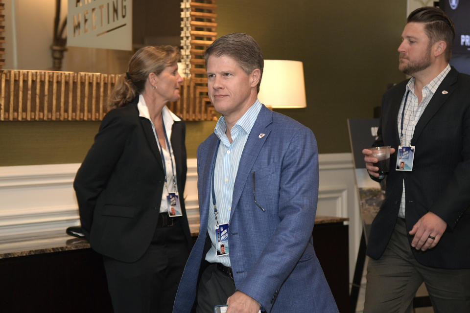 Kansas City Chiefs chairman Clark Hunt showed Saturday that his franchise's lack of concern when it comes to domestic violence starts at the top. (AP) 