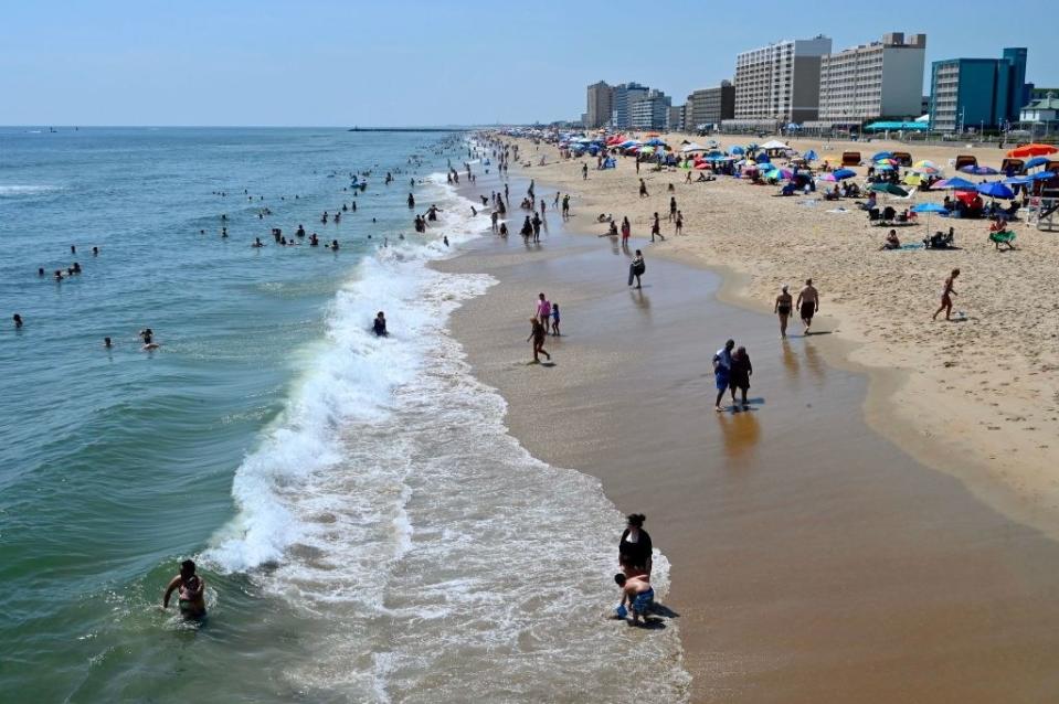 semi-busy beach