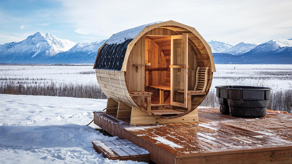 The sauna at Eagle’s Nest.