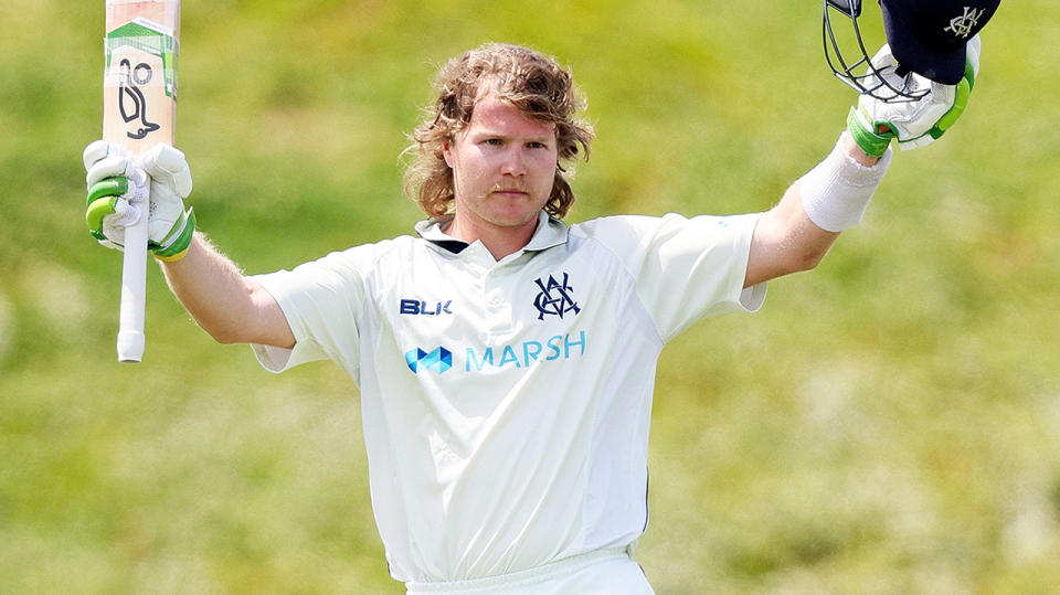 Will Pucovski, pictured here in action for Victoria in the Sheffield Shield.