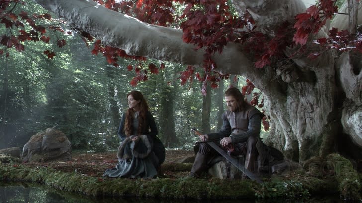 Ned and Catelyn Stark in Game of thrones Season 1.