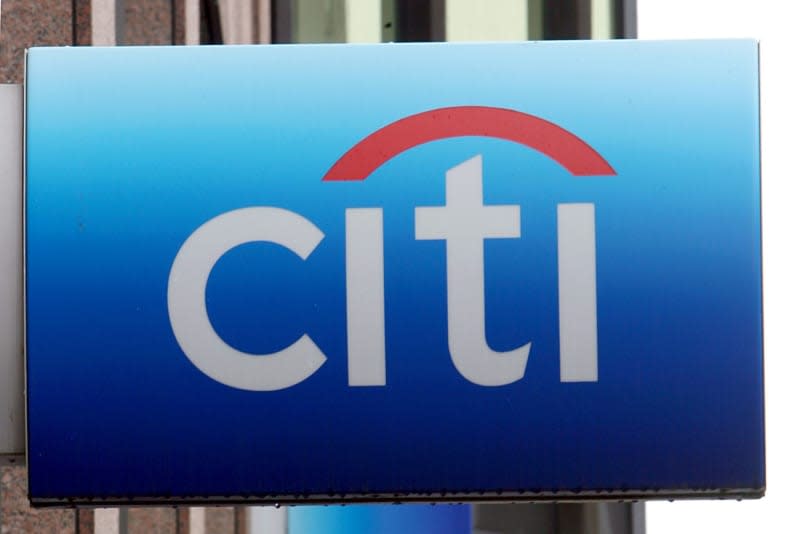 The Citibank logo is seen outside a branch in Duesseldorf. Franz-Peter Tschauner/dpa