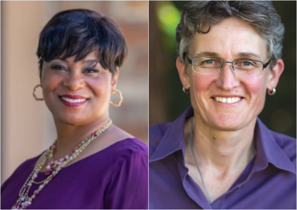 State Rep. Janelle Bynum (left) and Jamie McLeod-Skinner are in a tough fight for the Democratic nomination in the 5th Congressional District. (Campaign photos)
