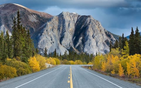 You'll encounter few other motorists on the road to Skagway - Credit: ALAMY