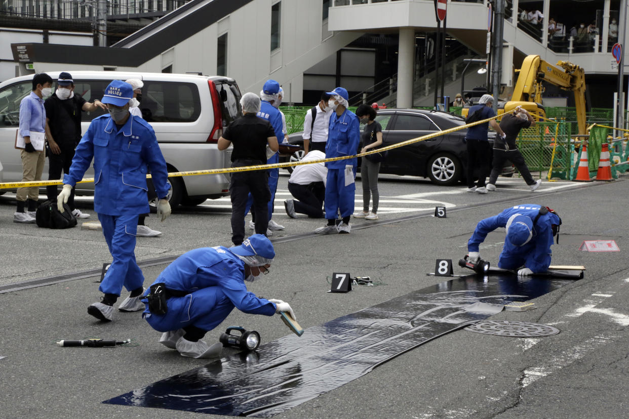 Former Japan PM Abe Unconscious After Shooting (Kosuke Okahara / Bloomberg via Getty Images)