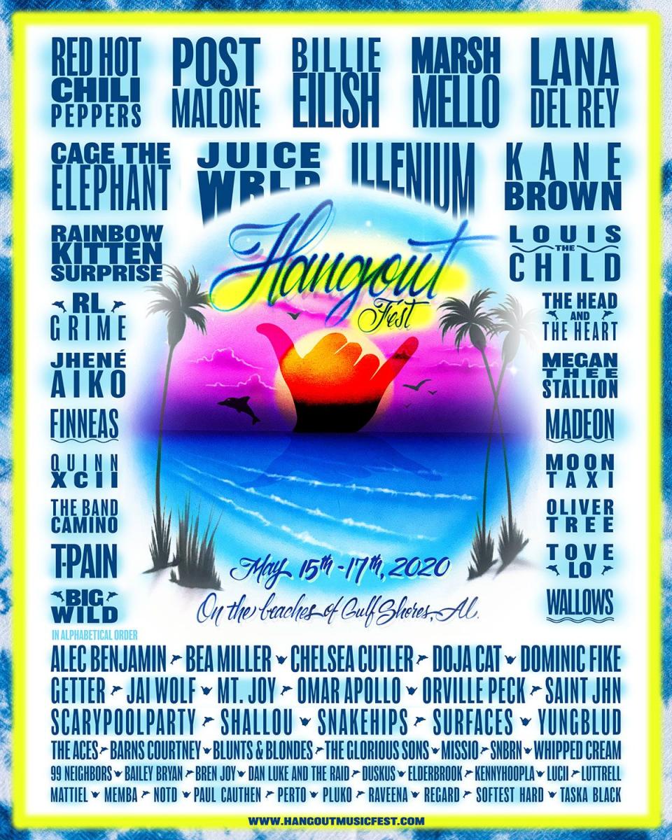 Hangout Music Fest 2020 lineup