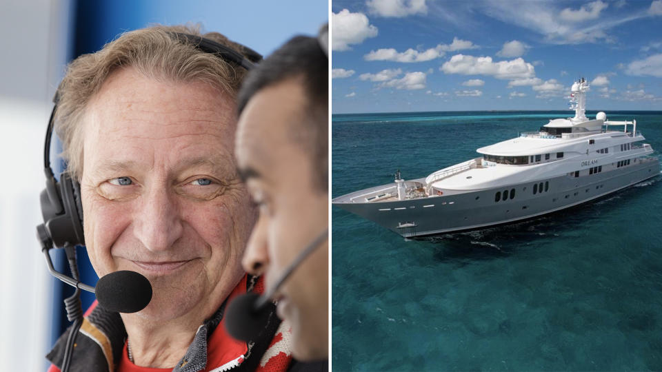 Eugene Melnyk's holiday vacation didn't go as planned. (Getty/burgessyachts.com)