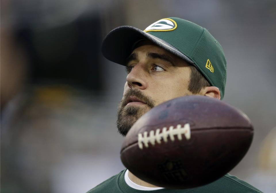 Aaron Rodgers' stats stack up very similarly to a Hall of Fame QB to this point (AP).