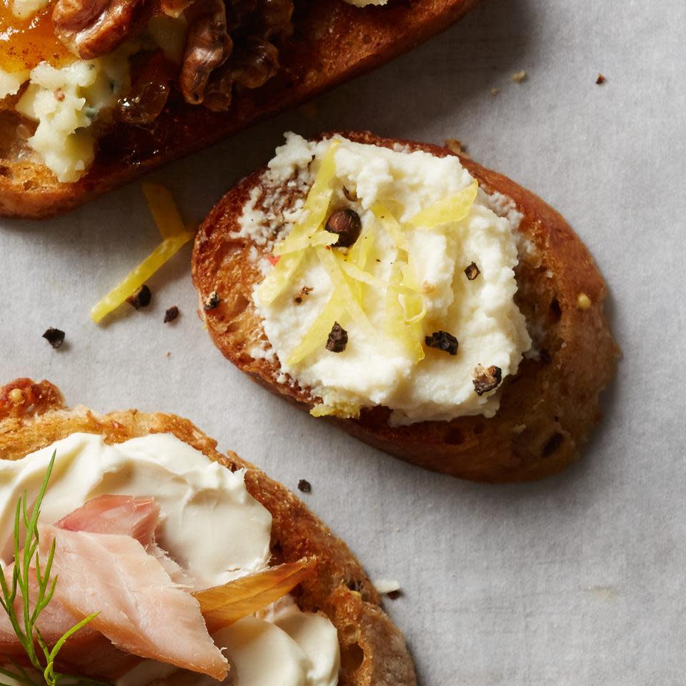 Lemon Ricotta Cheese Toast