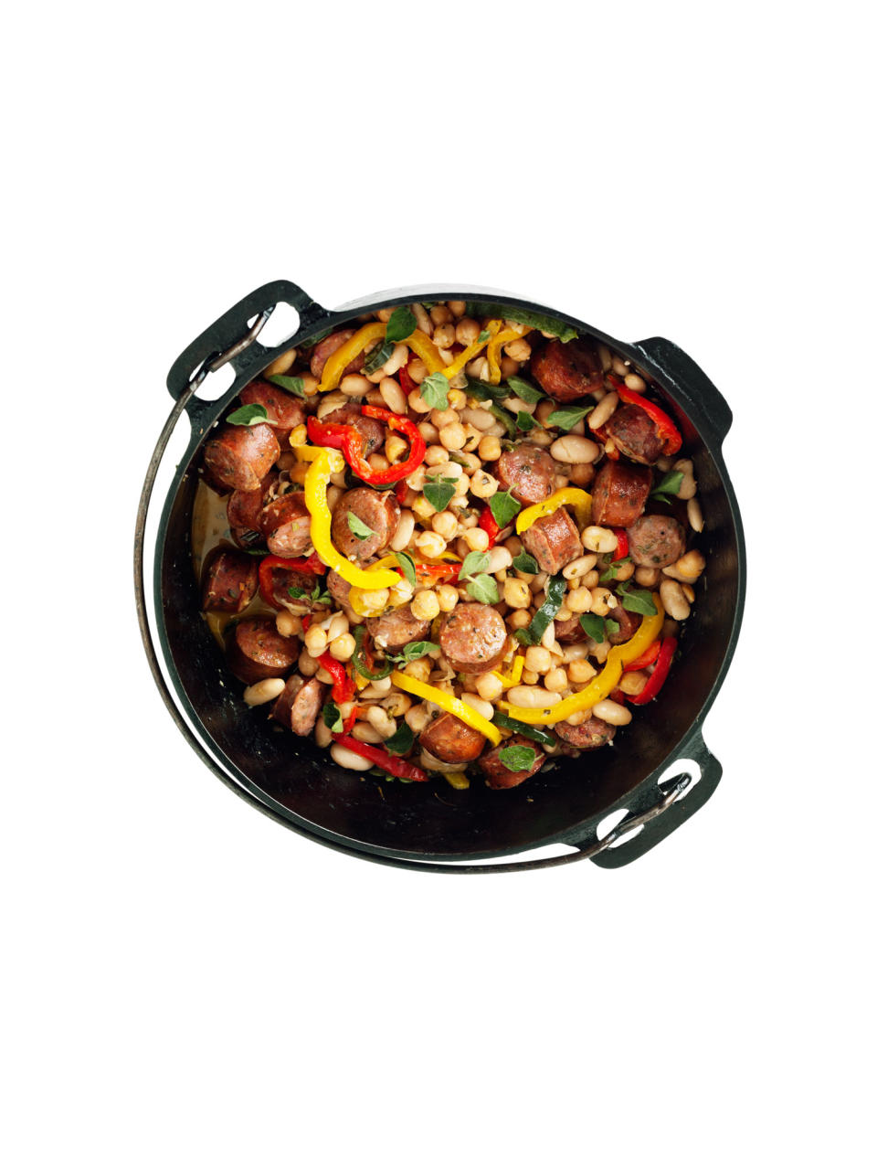 Sausage and Bean Dutch Oven Stew