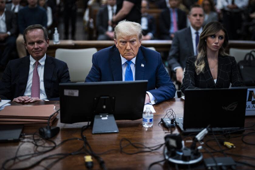 Former President Donald Trump waits to take the witness stand at New York Supreme Court, Monday, Nov. 6, 2023, in New York. (Jabin Botsford/The Washington Post via AP, Pool)