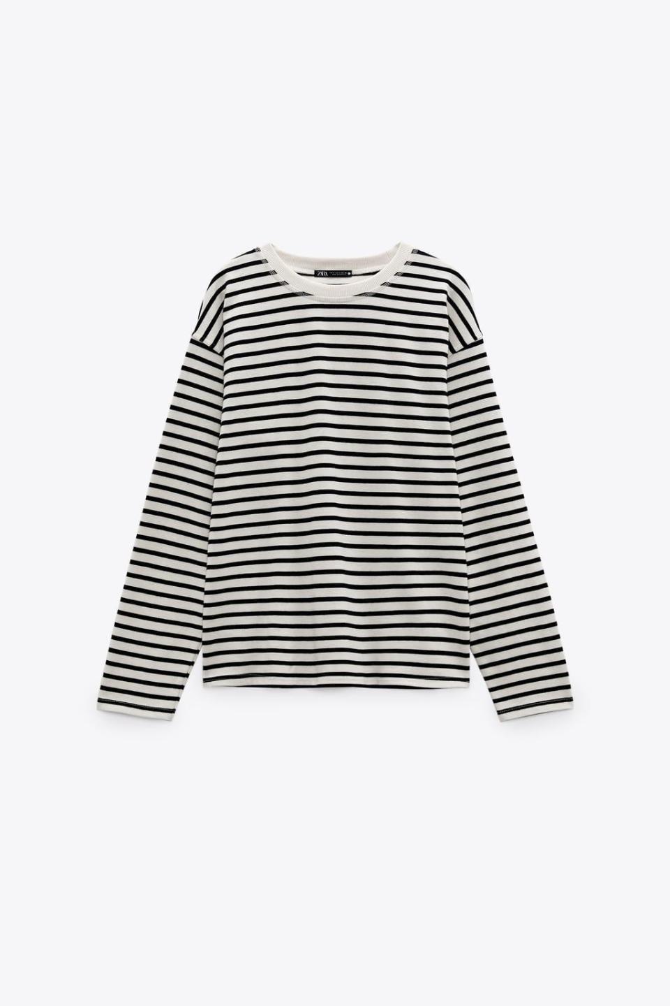 2) Oversized Striped T-Shirt