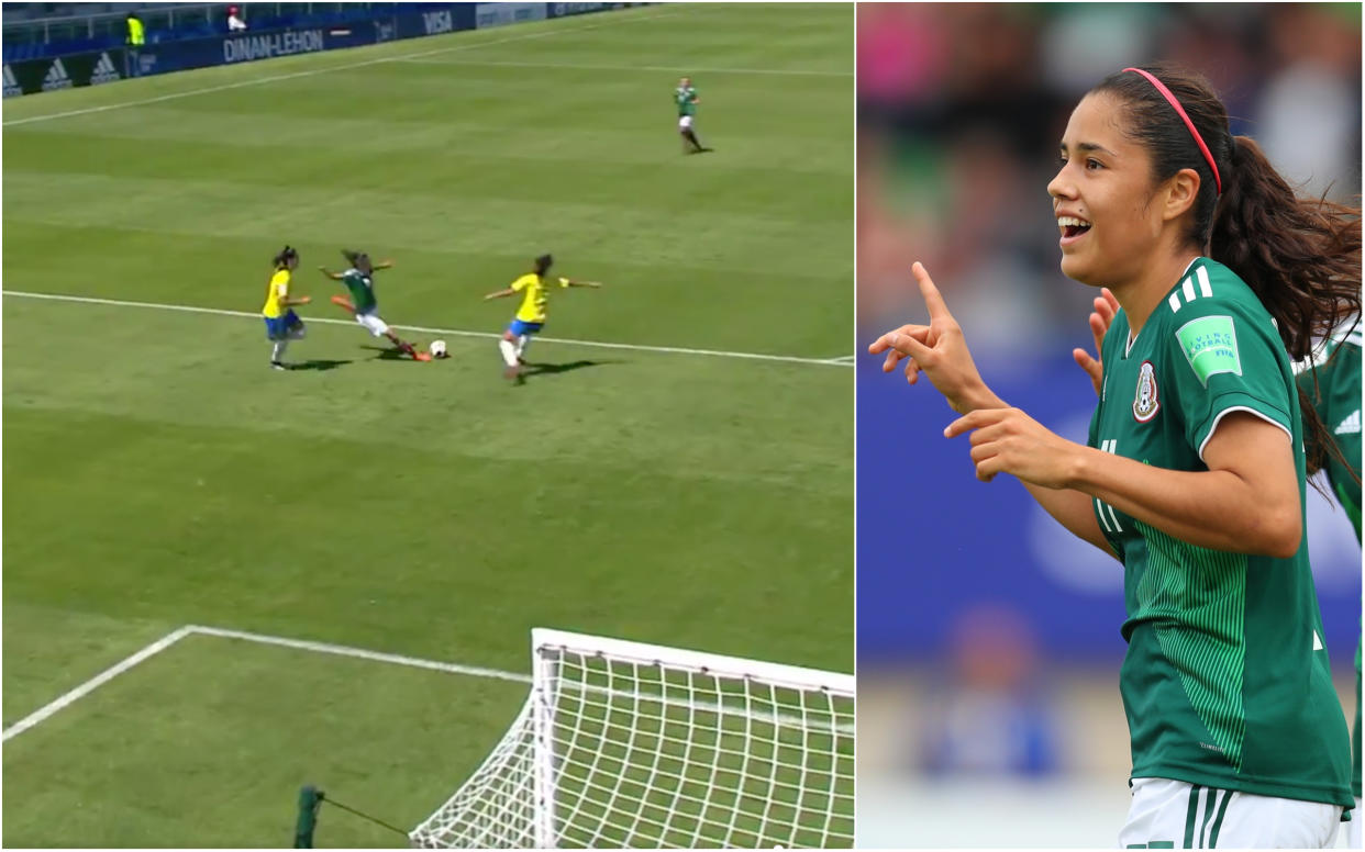 Lizbeth Ovalle marcó el mejor gol del Mundial Sub-20 de Francia. | Foto: Getty