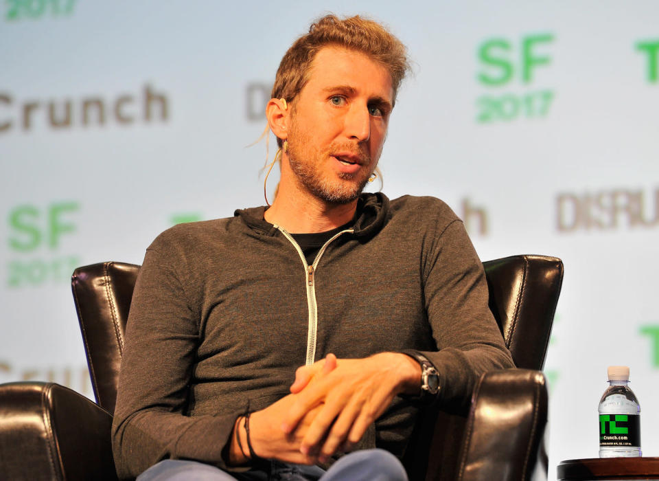 speaks onstage during TechCrunch Disrupt SF 2017 at Pier 48 on September 18, 2017 in San Francisco, California.