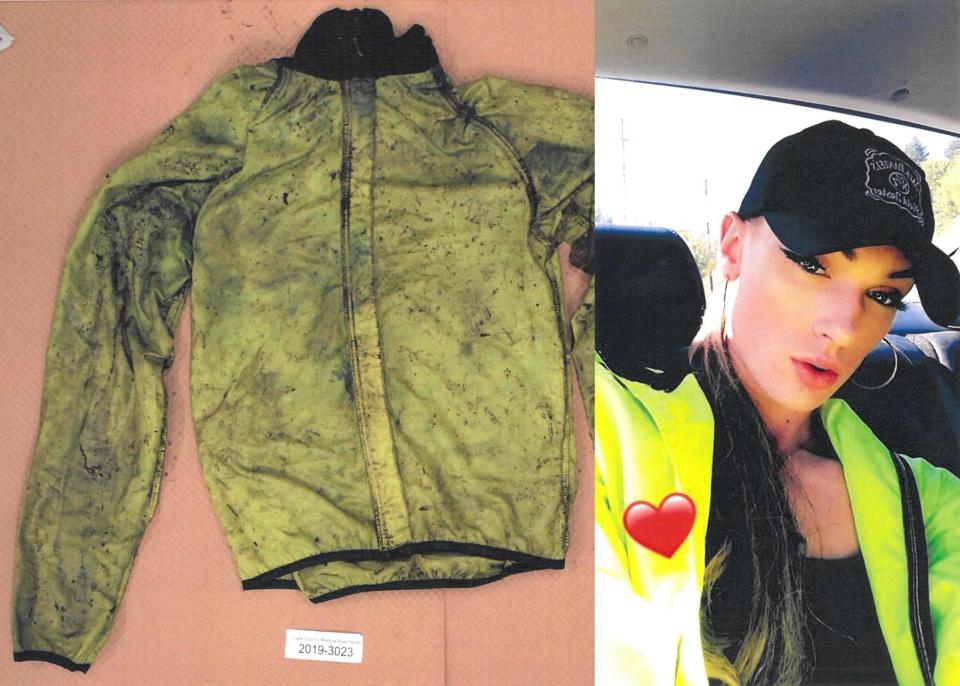 This jacket found on the mountain was determined to have belonged to Nikki Kuhnhausen. / Credit: Clark County Superior Court