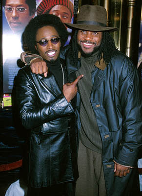 Eddie Griffin and Malcolm Jamal Warner at the Hollywood premiere of Touchstone's Double Take