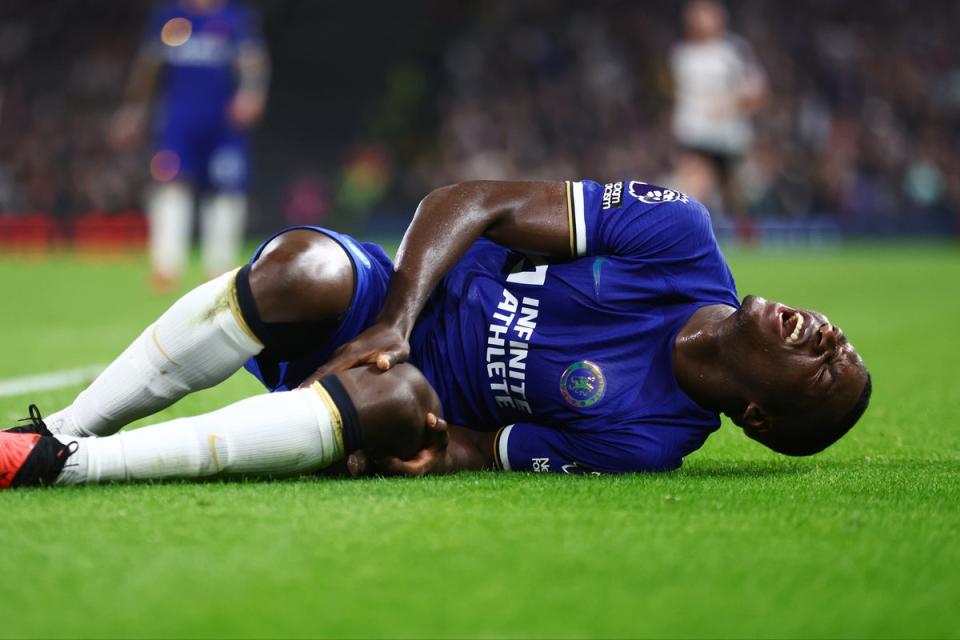 Moises Caicedo added to Mauricio Pochettino’s concerns by limping off in stoppage time (Getty Images)