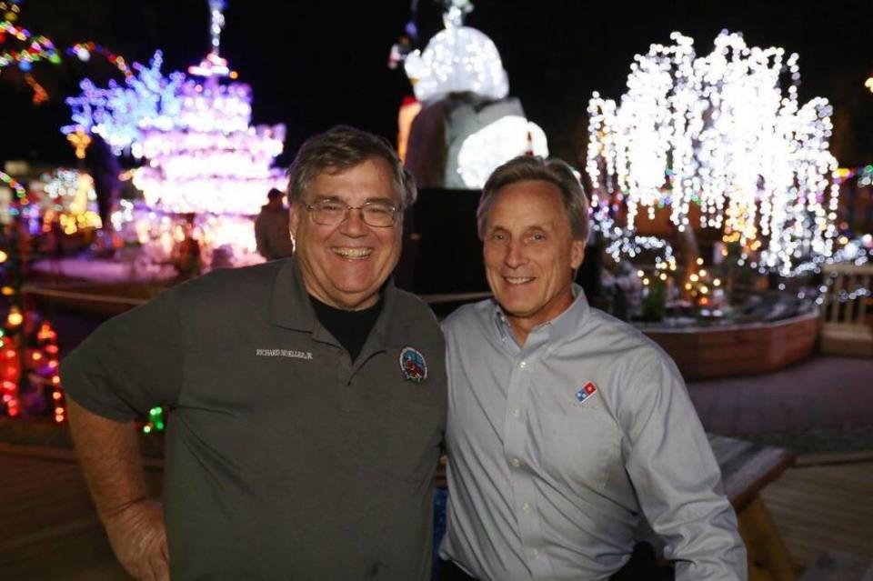 Brothers Richard and Glenn Mueller built RPM Pizza in South Mississippi to the largest Domino’s pizza franchise in the country and founded TrainTastic in Gulfport, the largest model train display in the country. Richard Mueller, left, died in January. John Fitzhugh/jcfitzhugh@sunherald.com