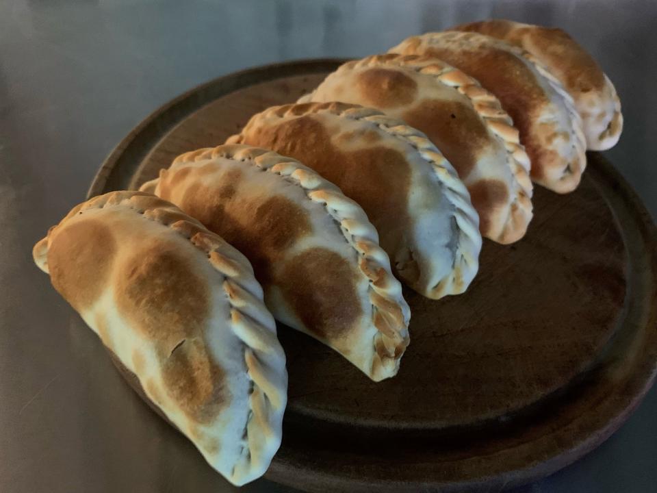 Empanadas made at Caffe Classico.