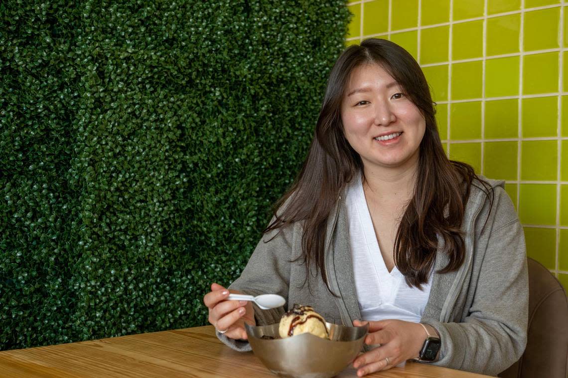 Annie Han, owner of Leafy Korean Dessert Cafe in Overland Park.