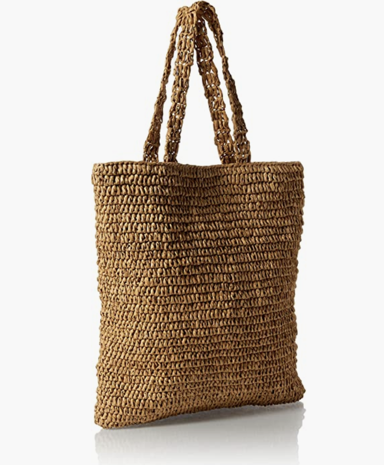 Ealga Flat Handle Straw Tote