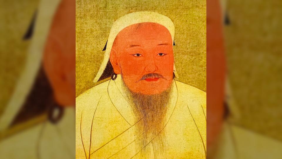 Illustration of Genghis Khan from the 19th century.