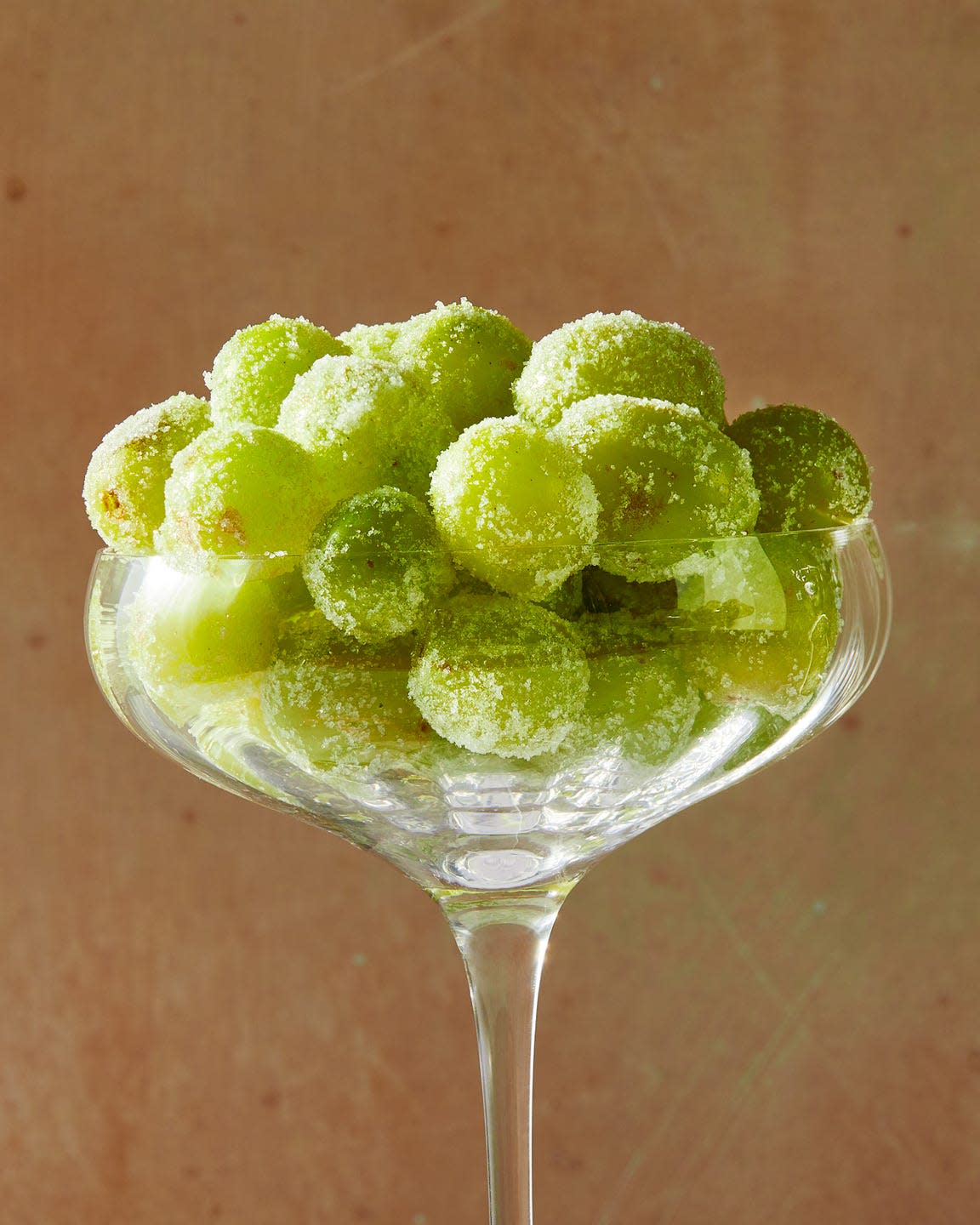 grapes covered in a sugar mixture