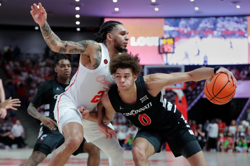 Dan Skillings Jr. didn't score in the first half, but finished the game with eight points and eight rebounds in UC's 67-59 loss to No. 1 Houston.