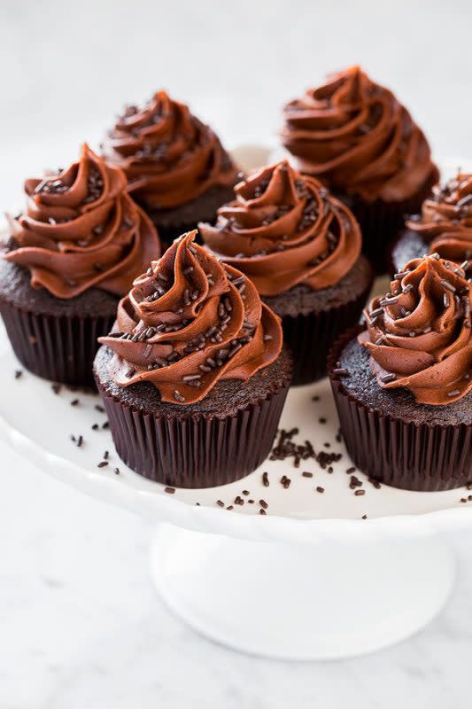 <p>Cooking Classy</p><p>A classic for a reason. </p><p><strong>Get the recipe: <a href="https://www.cookingclassy.com/chocolate-cupcakes-with-chocolate-buttercream-frosting/" rel="nofollow noopener" target="_blank" data-ylk="slk:Chocolate Cupcakes;elm:context_link;itc:0;sec:content-canvas" class="link ">Chocolate Cupcakes</a></strong></p><p><strong>Related: <a href="https://parade.com/1140132/felicialim/christmas-movie-food/" rel="nofollow noopener" target="_blank" data-ylk="slk:Recipes Inspired By Your Favorite Christmas Movies;elm:context_link;itc:0;sec:content-canvas" class="link ">Recipes Inspired By Your Favorite Christmas Movies</a></strong></p>