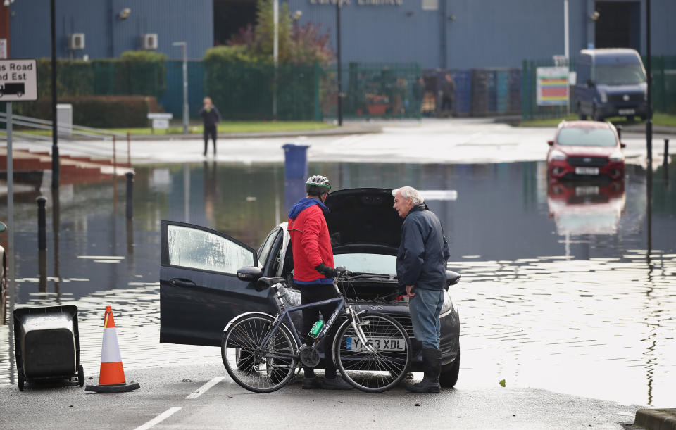 Flooding in Bentley, Doncaster as parts of England endured a month's worth of rain in 24 hours, with scores of people rescued or forced to evacuate their homes.