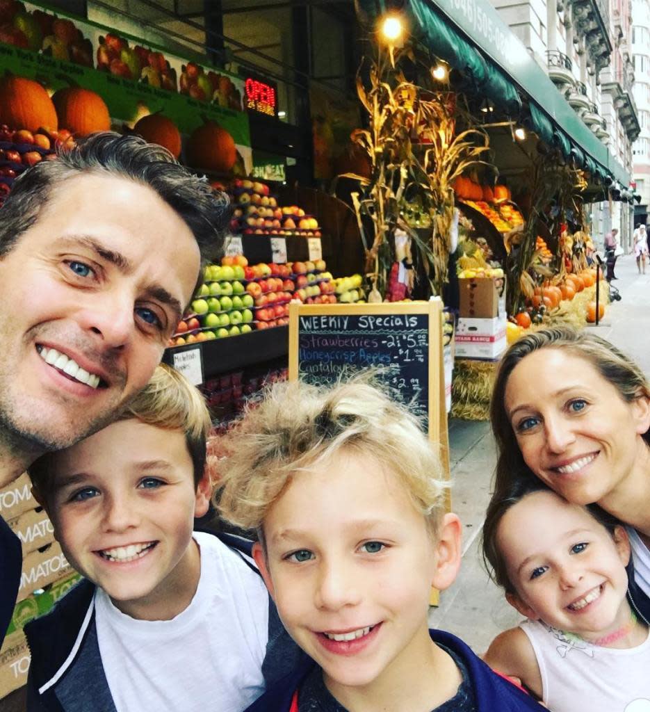 McIntyre and his family lived on the Upper West Side before they moved back to Los Angeles in 2020. Courtesy of Joey McIntyre