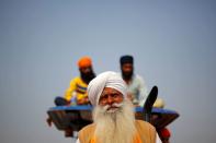 Protest against newly passed farm bills at Singhu border near Delhi