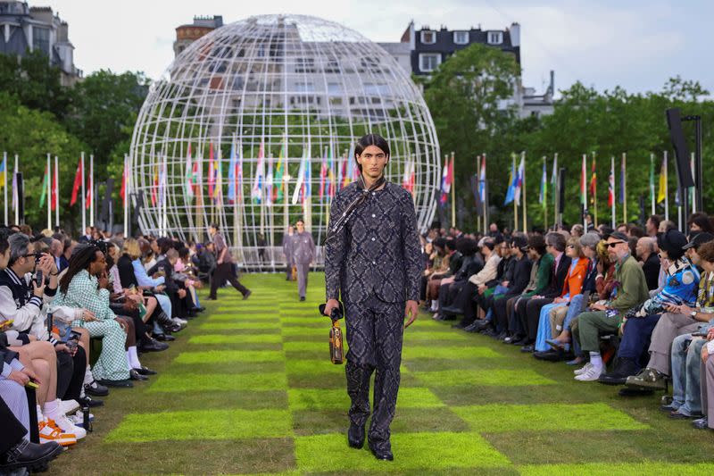 Louis Vuitton collection show during Men's Fashion Week in Paris