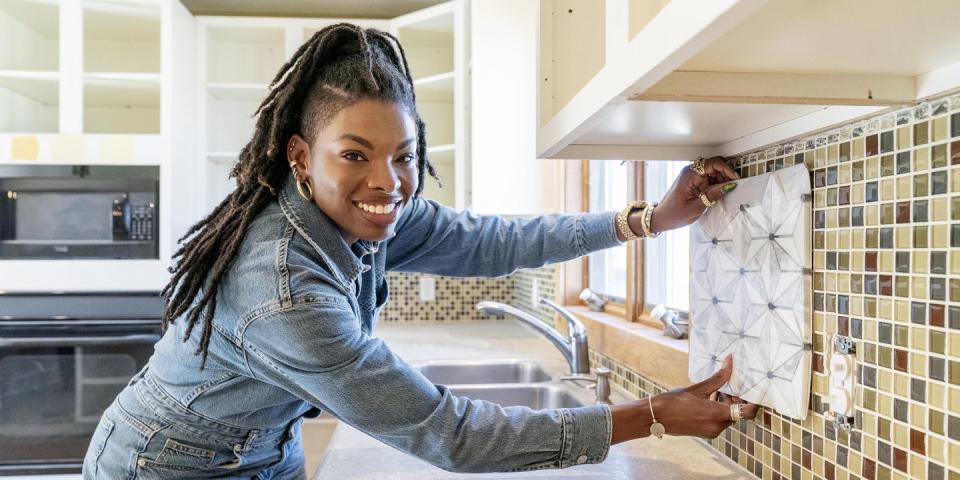 as seen on home town takeover, carmeon hamilton lends a hand at the millar residence for dave and jenny as part of the towns revitalization in fort morgan, co